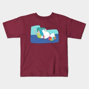 Yuni Sleeps On A Mug Kids T-Shirt